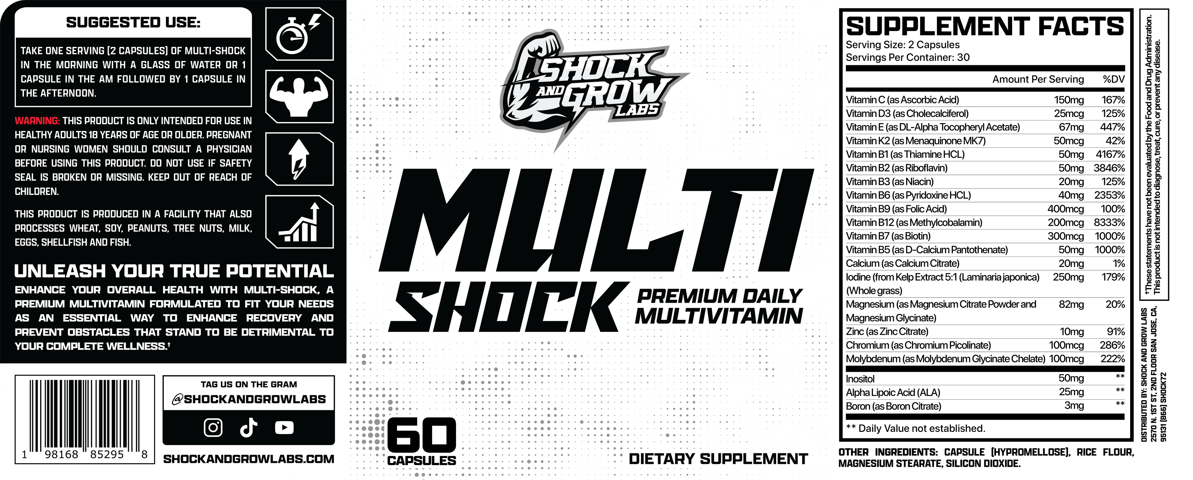 Advanced Daily Multivitamin + Minerals - 60 capsules